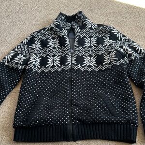 True Rock wool blend zip up sweater coat